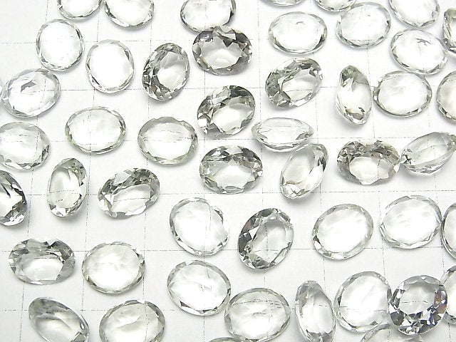 [Video]High Quality Green Amethyst AAA Loose stone Oval Faceted 11x9mm 5pcs