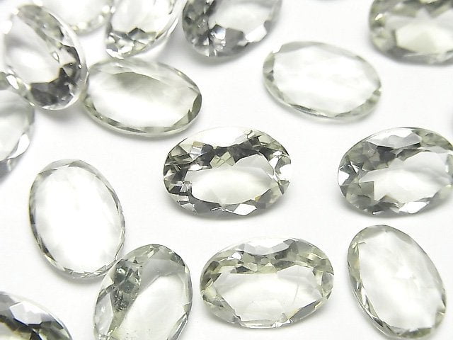 Green Amethyst, Oval Gemstone Beads