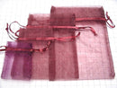 Drawstring (Organdy) [Burgundy] 5pcs
