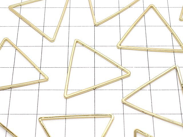 Metal Parts component Triangle 24 x 24 mm gold color 5 pcs $2.39!