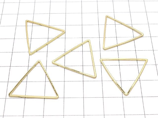 Metal Parts component Triangle 24 x 24 mm gold color 5 pcs $2.39!