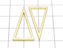 Metal Parts component Triangle 28 x 15 mm gold color 5 pcs $3.39!