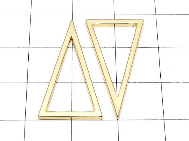 Metal Parts component Triangle 28 x 15 mm gold color 5 pcs $3.39!