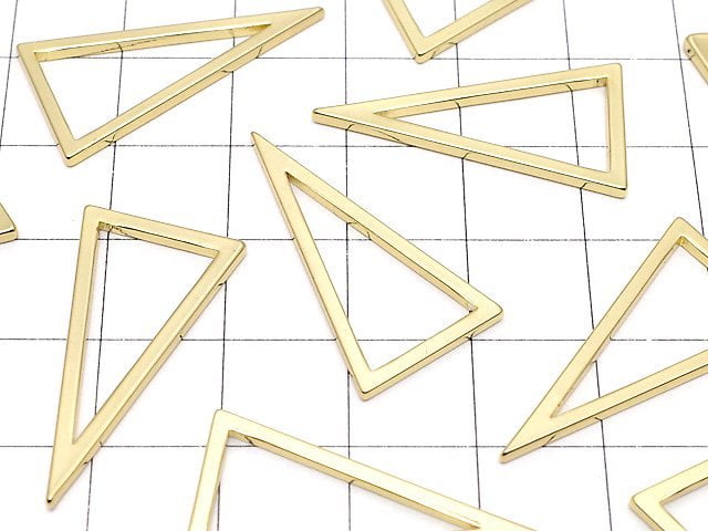 Metal Parts component Triangle 28 x 15 mm gold color 5 pcs $3.39!