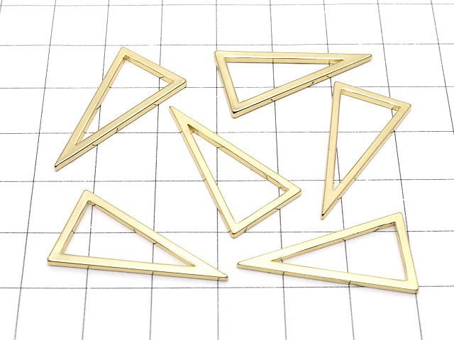 Metal Parts component Triangle 28 x 15 mm gold color 5 pcs $3.39!