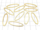 Metal Parts component Oval 30 x 10 mm gold color 5 pcs $3.39!