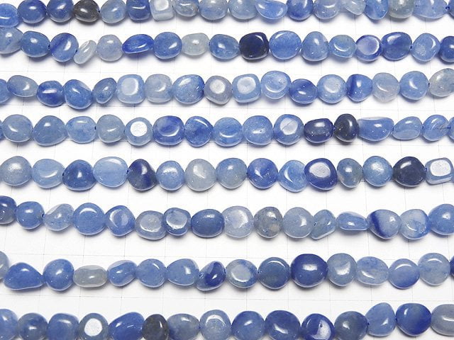 Brazil Blue Quartz Small Size Nugget 1strand beads (aprx.15inch / 36cm)