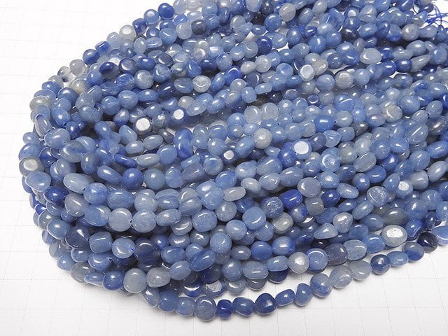 Brazil Blue Quartz Small Size Nugget 1strand beads (aprx.15inch / 36cm)