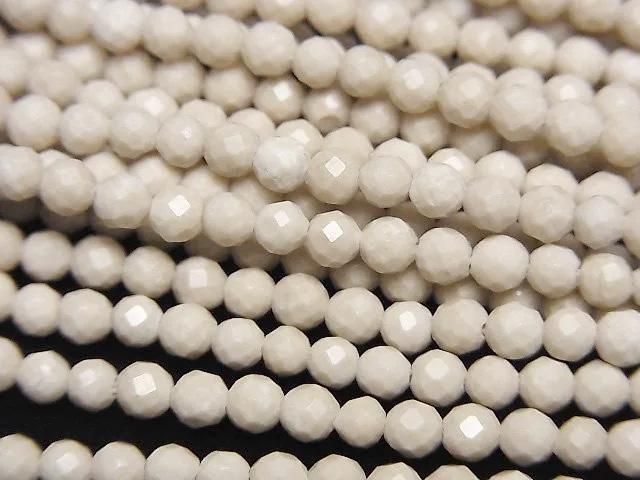 Riverstone Faceted Round 3mm 1strand beads (aprx.15inch/37cm)High Quality!