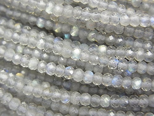 Labradorite, Roundel Gemstone Beads