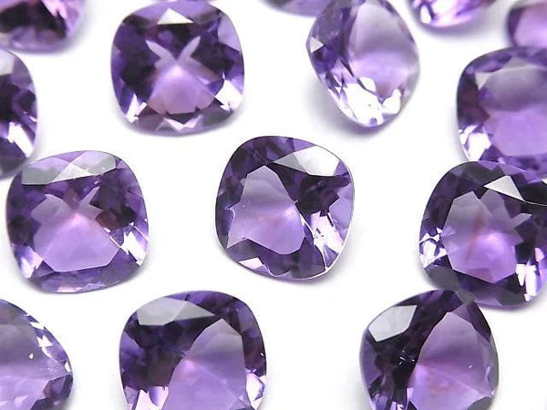 High Quality Amethyst AAA Loose stone Square Faceted 12x12mm 2pcs