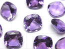 High Quality Amethyst AAA Loose stone Square Faceted 12x12mm 2pcs
