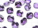 High Quality Amethyst AAA Loose stone Square Faceted 12x12mm 2pcs