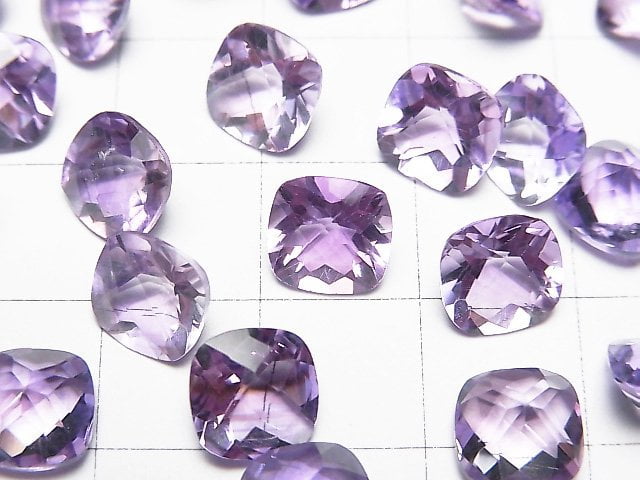 [Video] High Quality Amethyst AAA Loose stone Square Faceted 8x8mm 5pcs