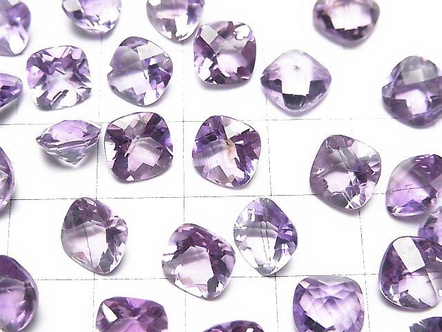 [Video] High Quality Amethyst AAA Loose stone Square Faceted 8x8mm 5pcs