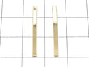 Metal Parts Square stick parts 25 x 2 x 2 mm gold color 5 pcs