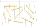 Metal Parts Square stick parts 25 x 2 x 2 mm gold color 5 pcs
