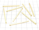 Metal Parts Square stick parts 40 x 2 x 2 mm gold color 5 pcs