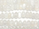 [Video] White Moonstone AA++ Rondelle 6x6x3mm half or 1strand beads (aprx.15inch/38cm)