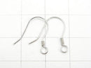 Silver925 Earwire Rhodium Plated 2pairs (4 pieces)