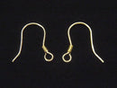 Silver925 Earwire 18KGP 2pairs (4 pieces)