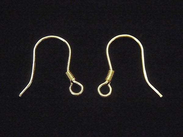 Silver925 Earwire 18KGP 2pairs (4 pieces)