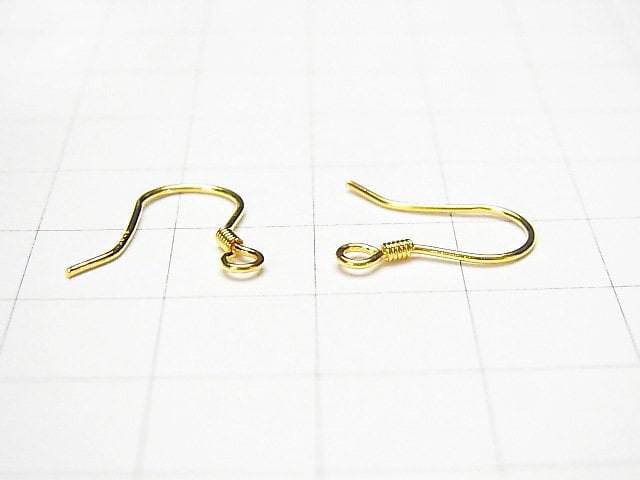 Silver925 Earwire 18KGP 2pairs (4 pieces)