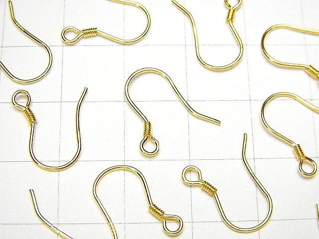 Silver925 Earwire 18KGP 2pairs (4 pieces)