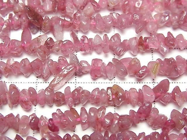 [Video] Pink Tourmaline AA Chips (Small Nugget) 1-strand beads (approx. 15 inches/36 cm)