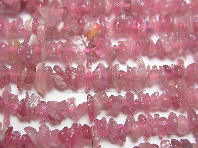 1strand $6.79! Pink Tourmaline AA ++ Chips (Small Nugget) 1strand beads (aprx.15inch / 38cm)