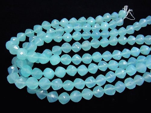 High Quality! Sea Blue Chalcedony AAA Dice Shape 12 x 12 x 12 mm 5 pcs or 1 strand beads (aprx.15 inch / 38 cm)