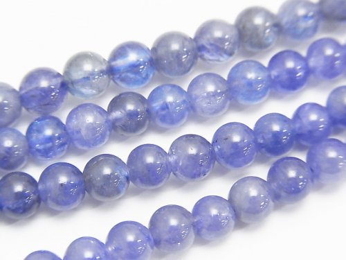 Round, Tanzanite Gemstone Beads