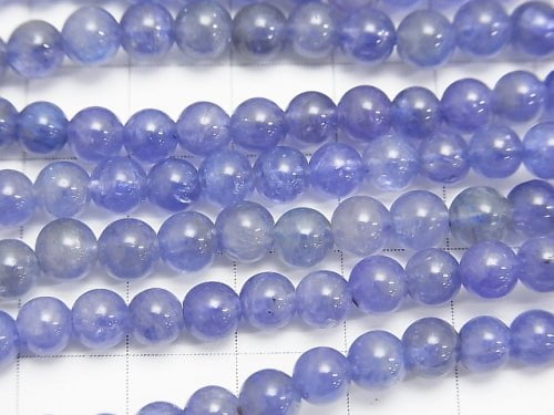 [Video] Top Quality Tanzanite AAA Round 5-5.5mm 1/4 or 1strand beads (aprx.15inch/38cm)