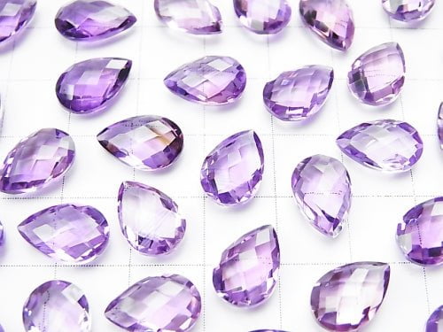 High Quality Amethyst AAA Undrilled Pear shape Cushion Cut 12x8mm 4pcs $11.79!