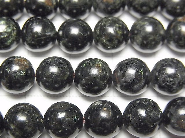 [Video] Tanzania Biotite (Green Mica) Round 8-9mm half or 1strand beads (aprx.15inch/37cm)