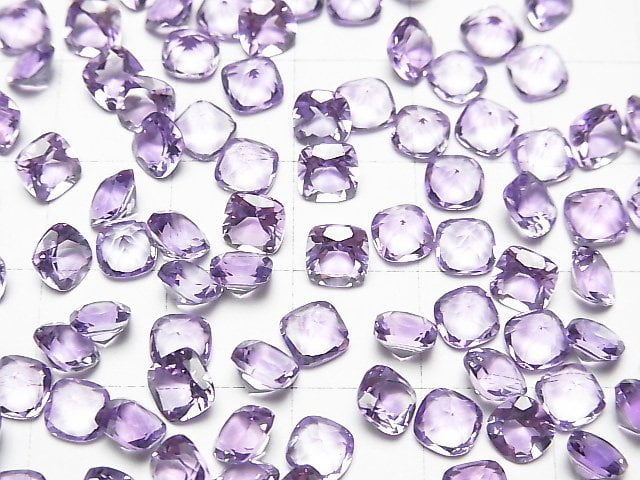 [Video]High Quality Amethyst AAA Loose stone Square Faceted 5x5mm 10pcs