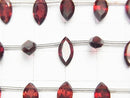 [Video]High Quality Mozambique Garnet AAA Marquise Faceted 10x5mm 1strand (8pcs)