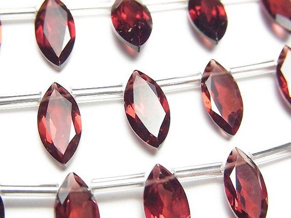 [Video]High Quality Mozambique Garnet AAA Marquise Faceted 12x6mm 1strand (8pcs)