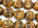 Rose, Tiger's Eye Gemstone Beads