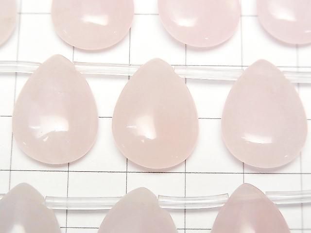 [Video] Rose Quartz AA+ Pear shape (Smooth) 20x15x6mm half or 1-strand beads (approx. 13inch/33cm)