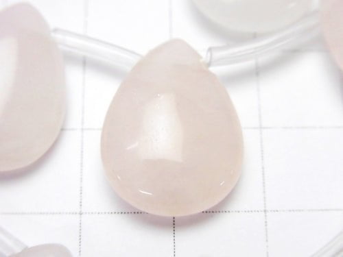 Rose Quartz AA+ Pear shape (Smooth) 20x15x6mm half or 1strand beads (aprx.13inch/33cm)