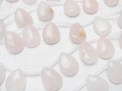 Rose Quartz AA+ Pear shape (Smooth) 20x15x6mm half or 1strand beads (aprx.13inch/33cm)