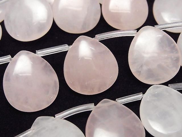 [Video]Rose Quartz AA+ Pear shape -Chestnut (Smooth) 20x18mm half or 1strand beads (aprx.13inch/33cm)