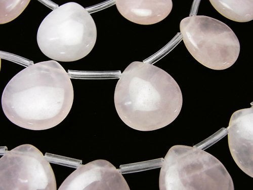 Chestnut Shape, Pear Shape, Rose Quartz Gemstone Beads