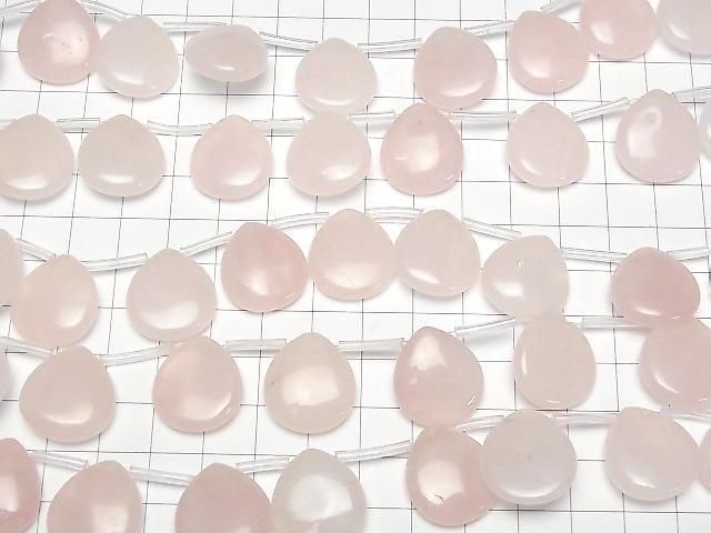 [Video]Rose Quartz AA+ Pear shape -Chestnut (Smooth) 20x18mm half or 1strand beads (aprx.13inch/33cm)