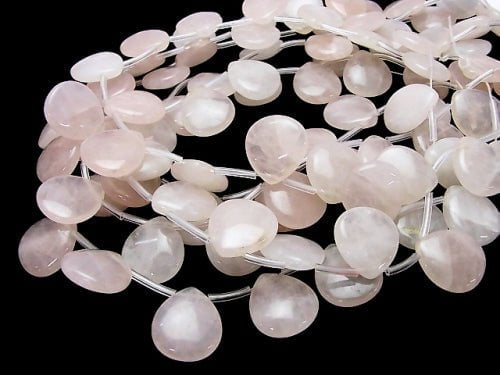 Rose Quartz AA+ Pear shape -Chestnut (Smooth) 20x18x6mm half or 1strand beads (aprx.13inch/33cm)