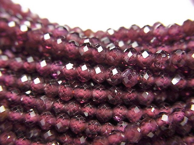 Garnet, Roundel Gemstone Beads