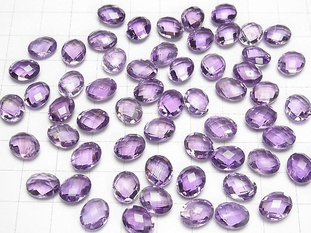 [Video]High Quality Amethyst AAA Loose stone Faceted Oval 10x8mm 4pcs