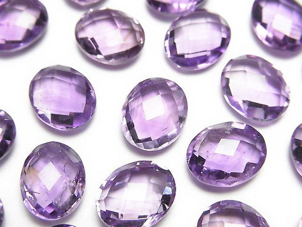 Amethyst, Oval, Undrilled (No Hole) Gemstone Beads