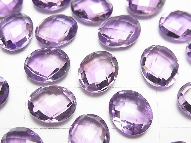 [Video] High Quality Amethyst AAA Loose stone Faceted Oval 11x9mm 4pcs